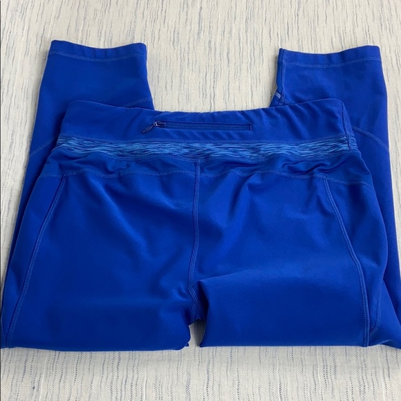 Talbots Blue Capri Workout Active Leggings - Picture 3 of 7